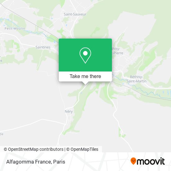 Mapa Alfagomma France