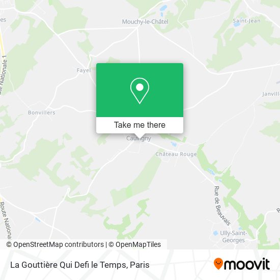 La Gouttière Qui Defi le Temps map