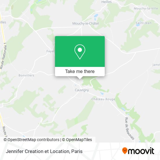 Jennifer Creation et Location map