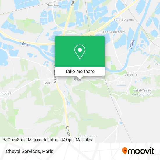 Cheval Services map