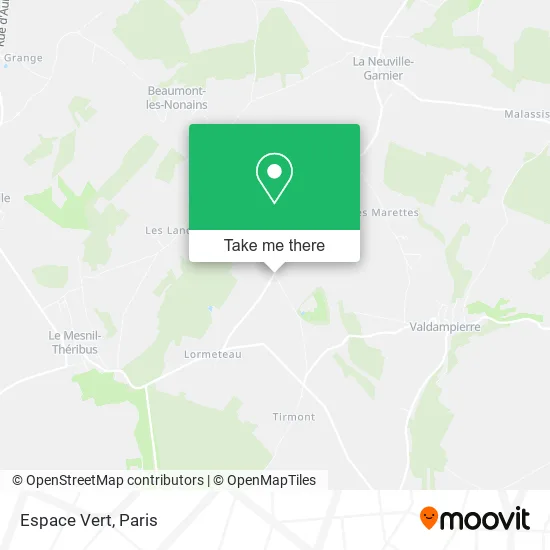 Espace Vert map
