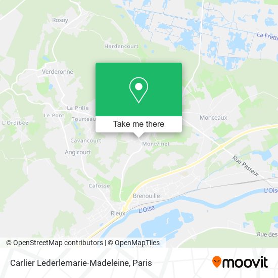 Mapa Carlier Lederlemarie-Madeleine