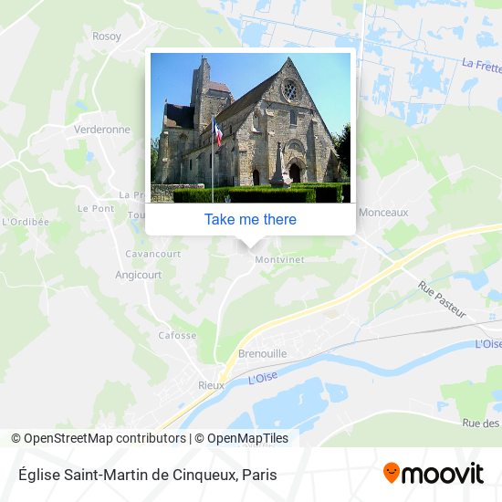 Mapa Église Saint-Martin de Cinqueux