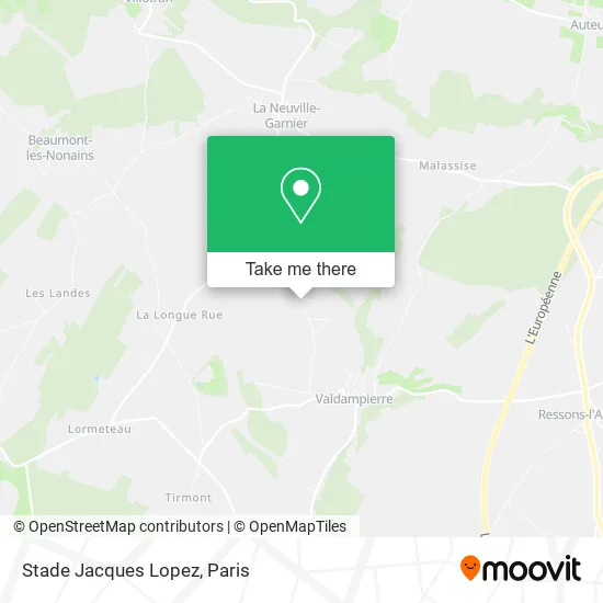 Stade Jacques Lopez map