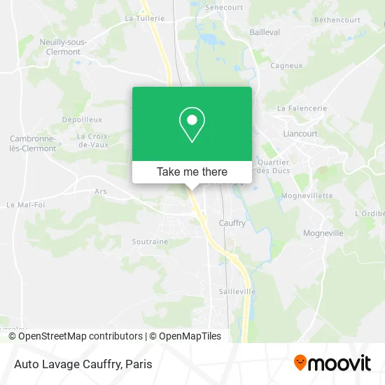 Auto Lavage Cauffry map