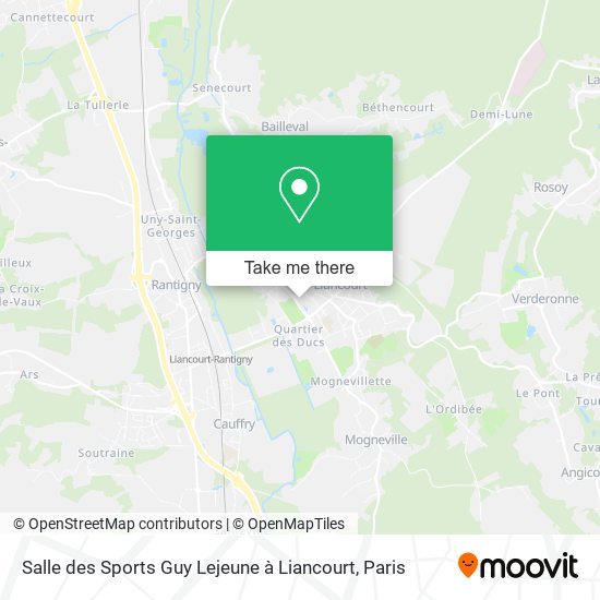 Salle des Sports Guy Lejeune à Liancourt map