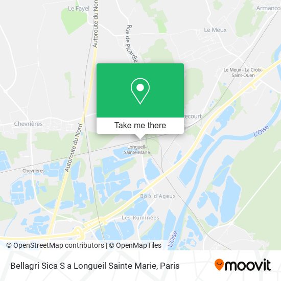 Bellagri Sica S a Longueil Sainte Marie map