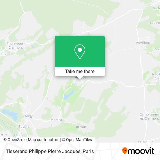 Tisserand Philippe Pierre Jacques map