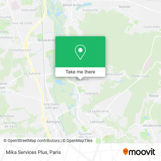 Mika Services Plus map