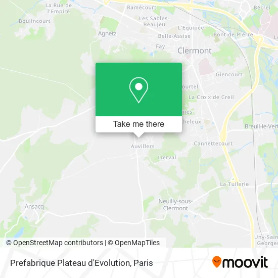Prefabrique Plateau d'Evolution map