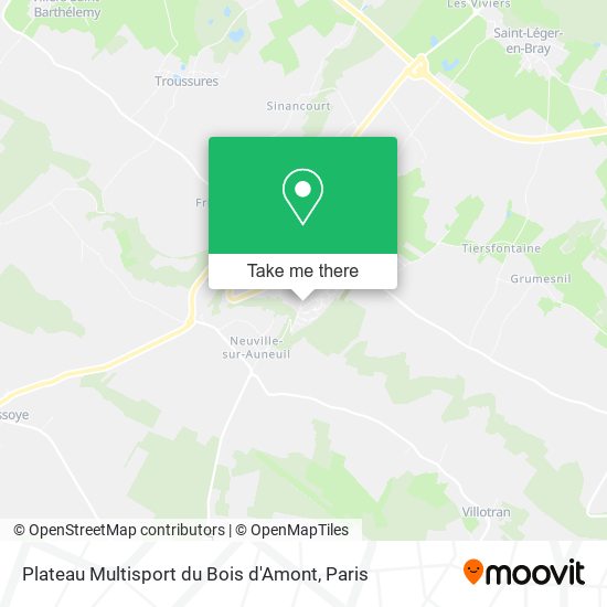 Mapa Plateau Multisport du Bois d'Amont