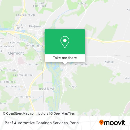 Basf Automotive Coatings Services map