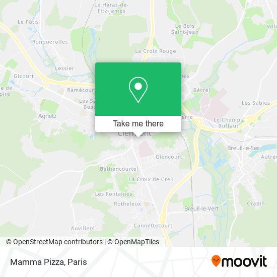 Mamma Pizza map