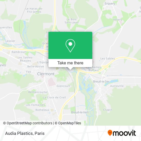 Audia Plastics map