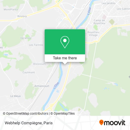 Webhelp Compiègne map