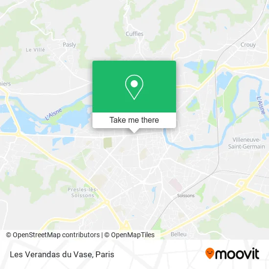 Les Verandas du Vase map