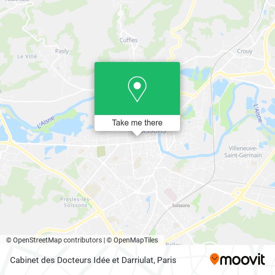 Cabinet des Docteurs Idée et Darriulat map