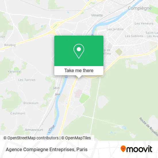 Agence Compiegne Entreprises map