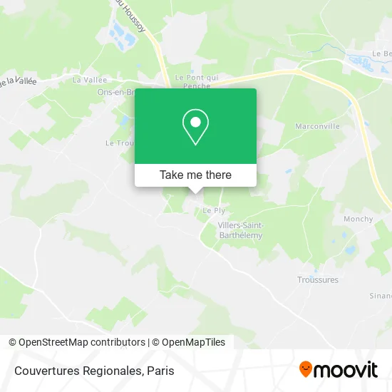 Couvertures Regionales map