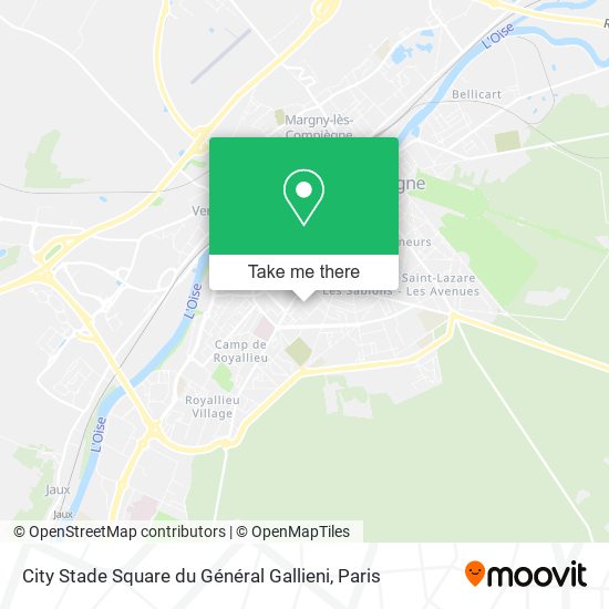 City Stade Square du Général Gallieni map