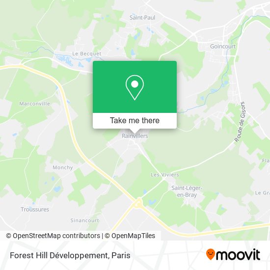 Forest Hill Développement map