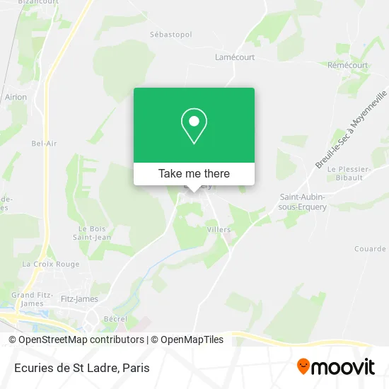 Ecuries de St Ladre map