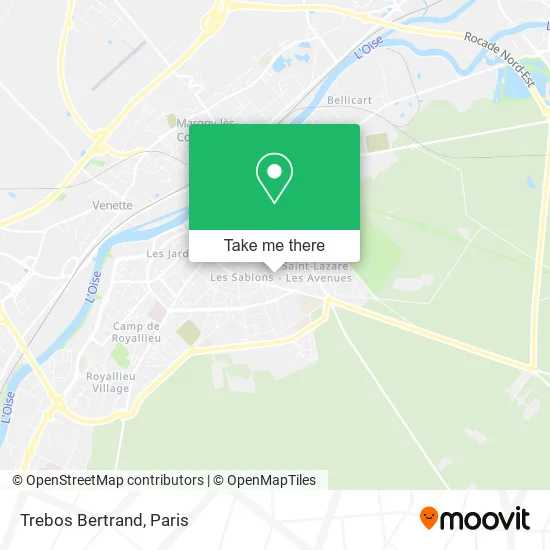 Trebos Bertrand map