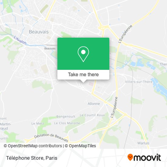 Téléphone Store map