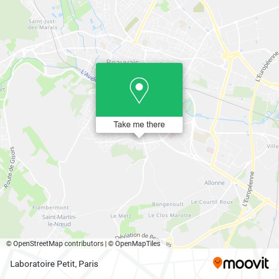 Laboratoire Petit map