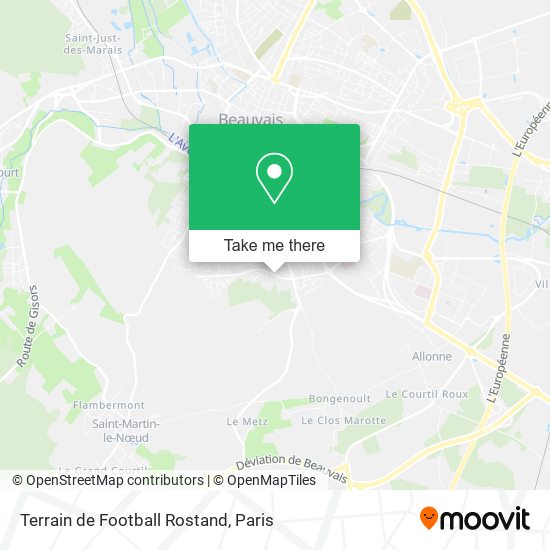 Mapa Terrain de Football Rostand