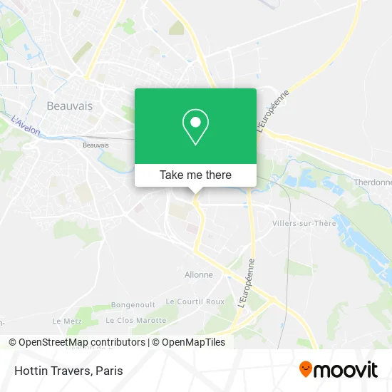 Hottin Travers map