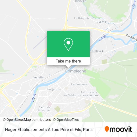 Mapa Hager Etablissements Artois Père et Fils