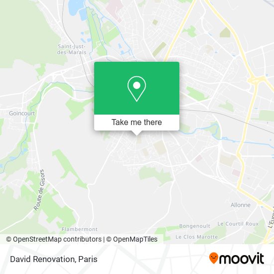 David Renovation map