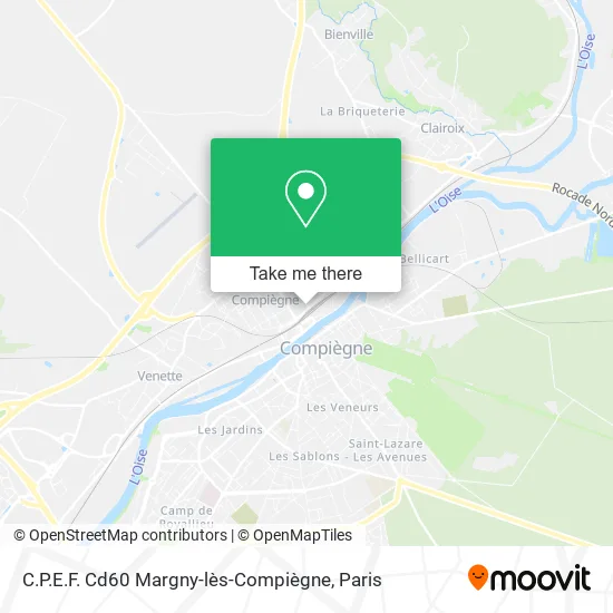 Mapa C.P.E.F. Cd60 Margny-lès-Compiègne