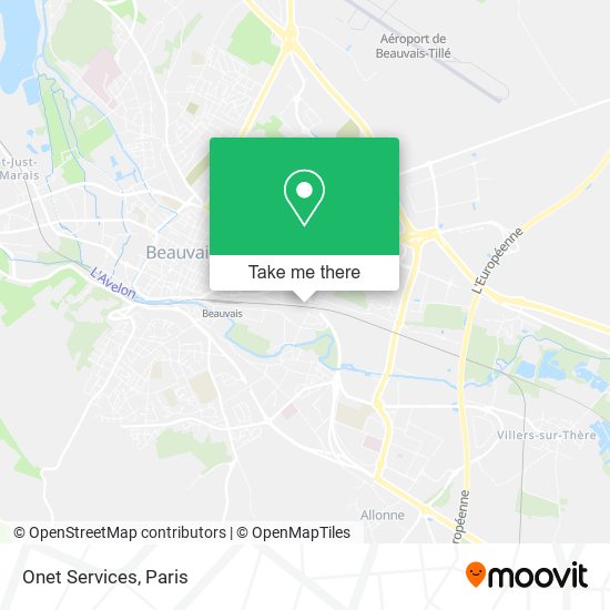 Mapa Onet Services