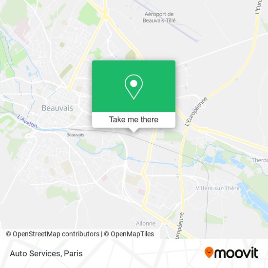 Auto Services map