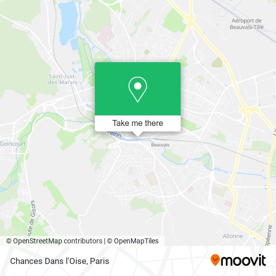 Chances Dans l'Oise map