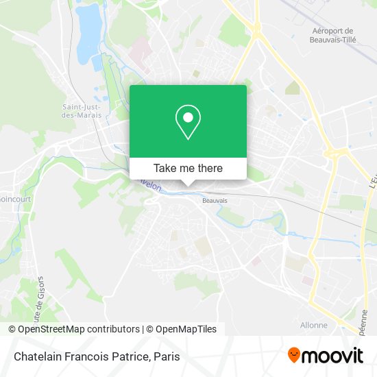 Mapa Chatelain Francois Patrice