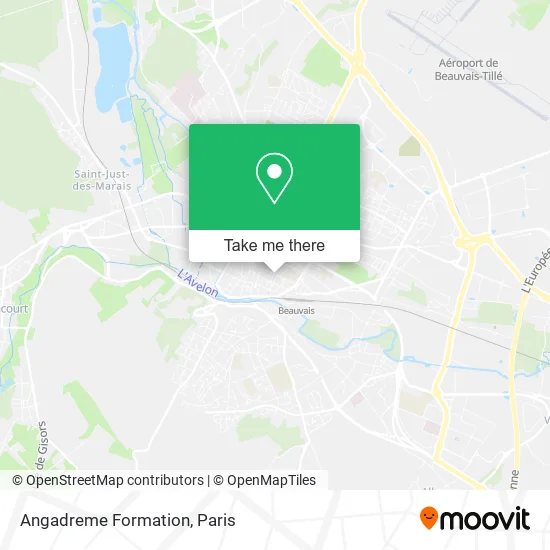 Mapa Angadreme Formation
