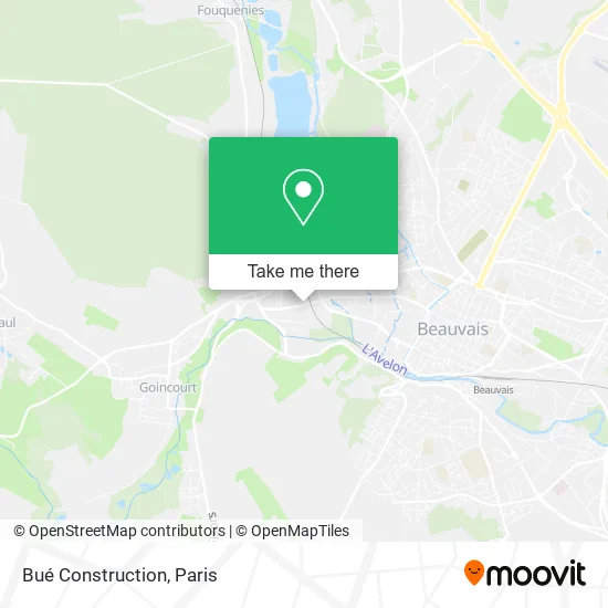 Bué Construction map