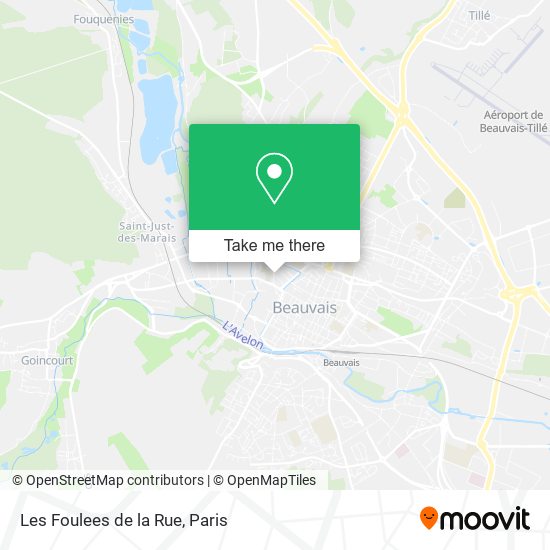 Les Foulees de la Rue map