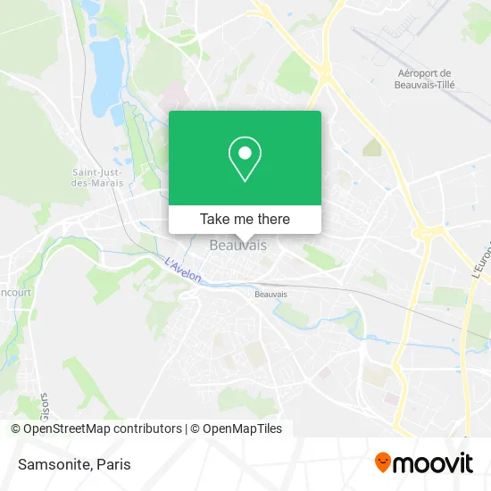 Samsonite map