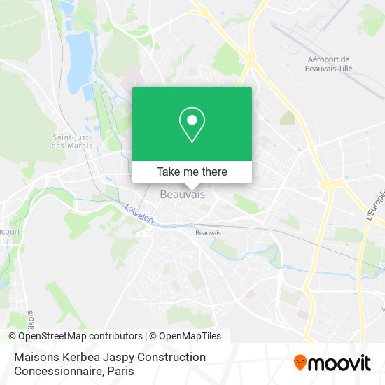 Maisons Kerbea Jaspy Construction Concessionnaire map