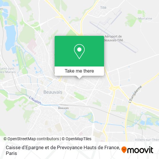 Caisse d'Epargne et de Prevoyance Hauts de France map