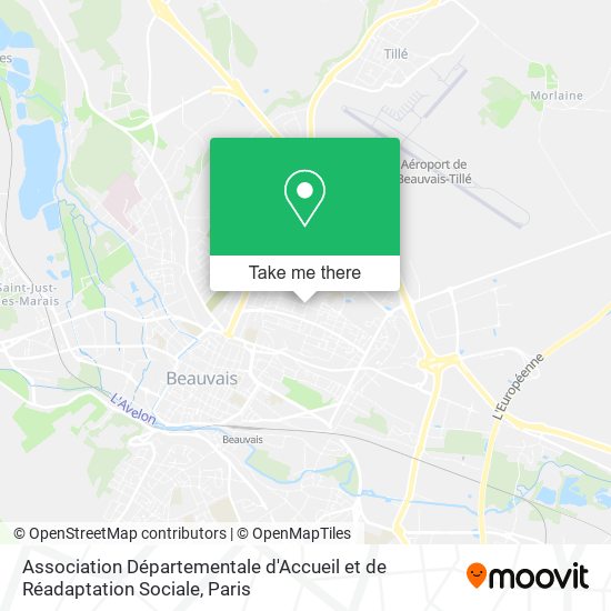 Mapa Association Départementale d'Accueil et de Réadaptation Sociale