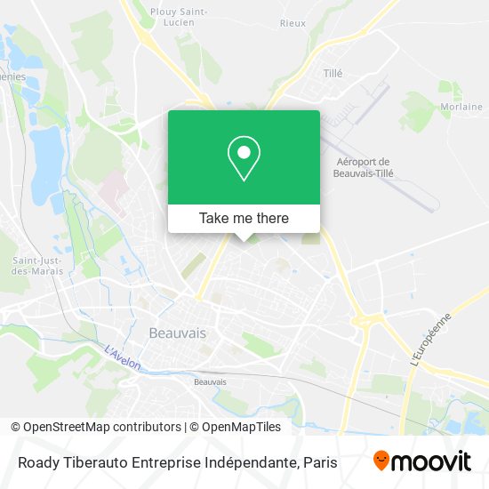 Mapa Roady Tiberauto Entreprise Indépendante