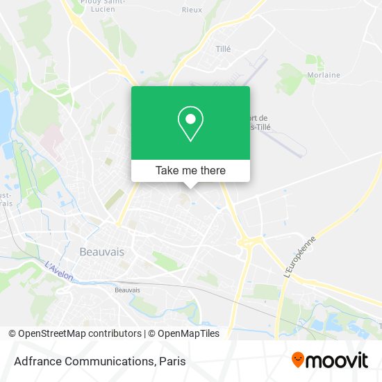 Mapa Adfrance Communications