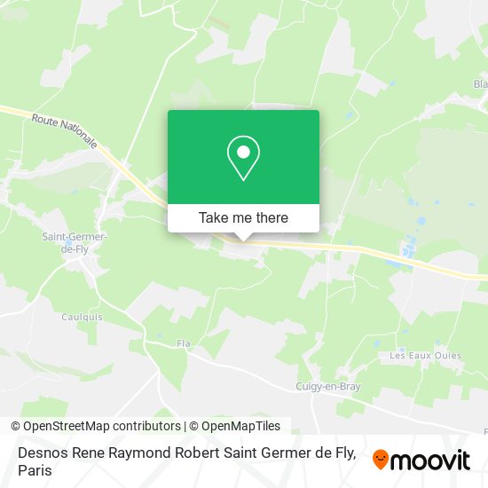 Desnos Rene Raymond Robert Saint Germer de Fly map