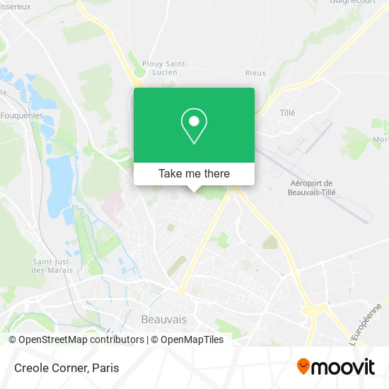 Creole Corner map
