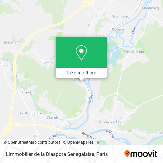 L'Immobilier de la Diaspora Senegalaise map